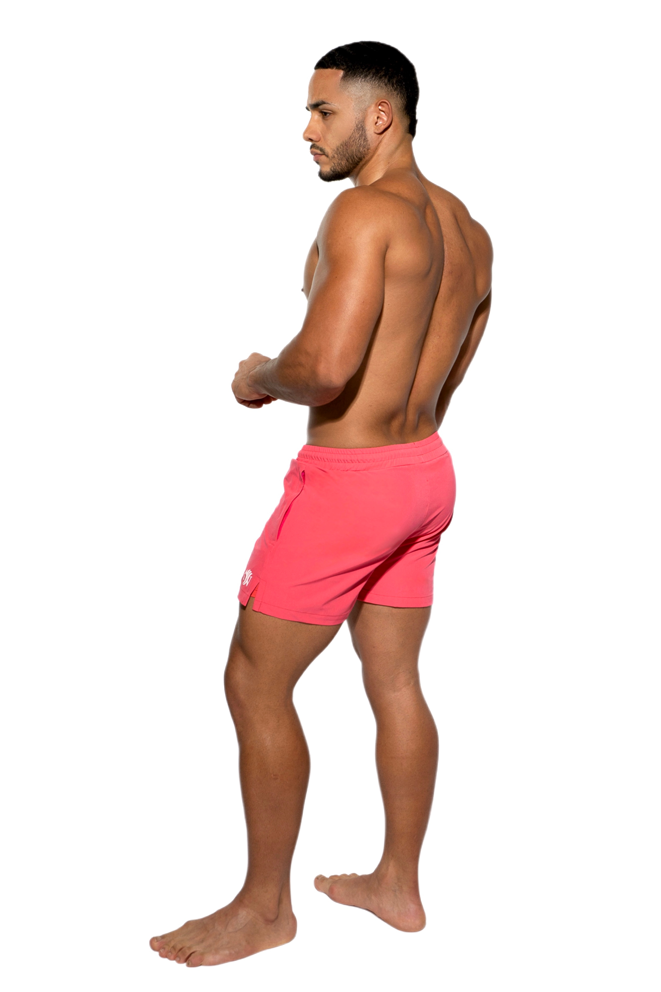 Traje de baño de lujo corto clásico para hombre - Rose