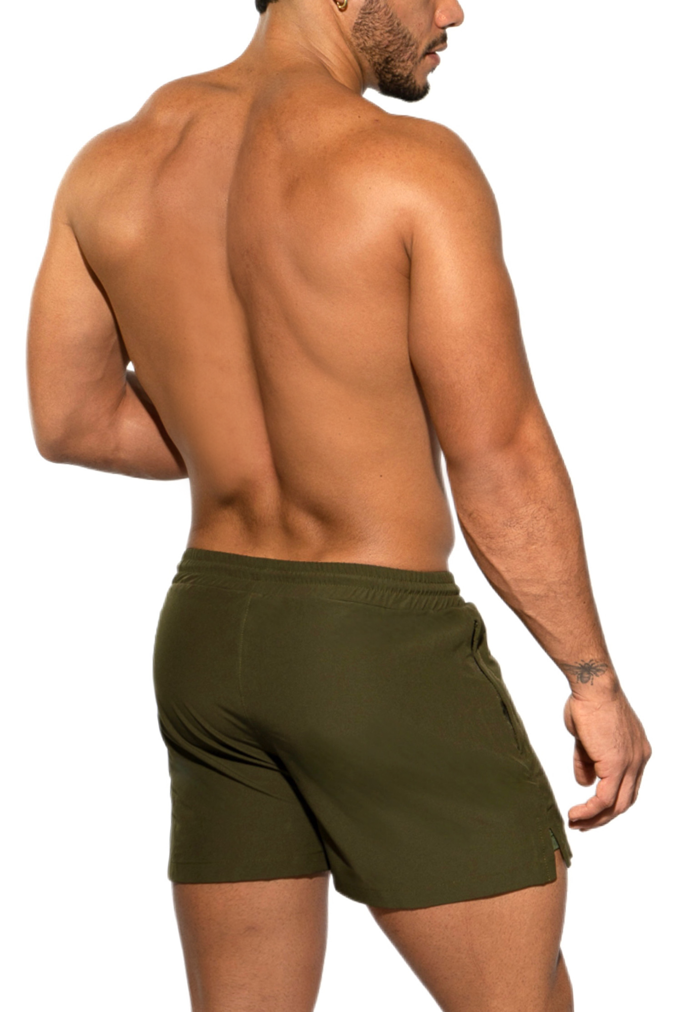 Bañador clásico de lujo para hombre - Verde oliva