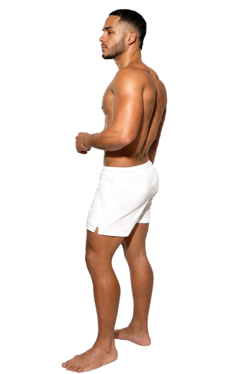 Bañador clásico de lujo para hombre - Blanco