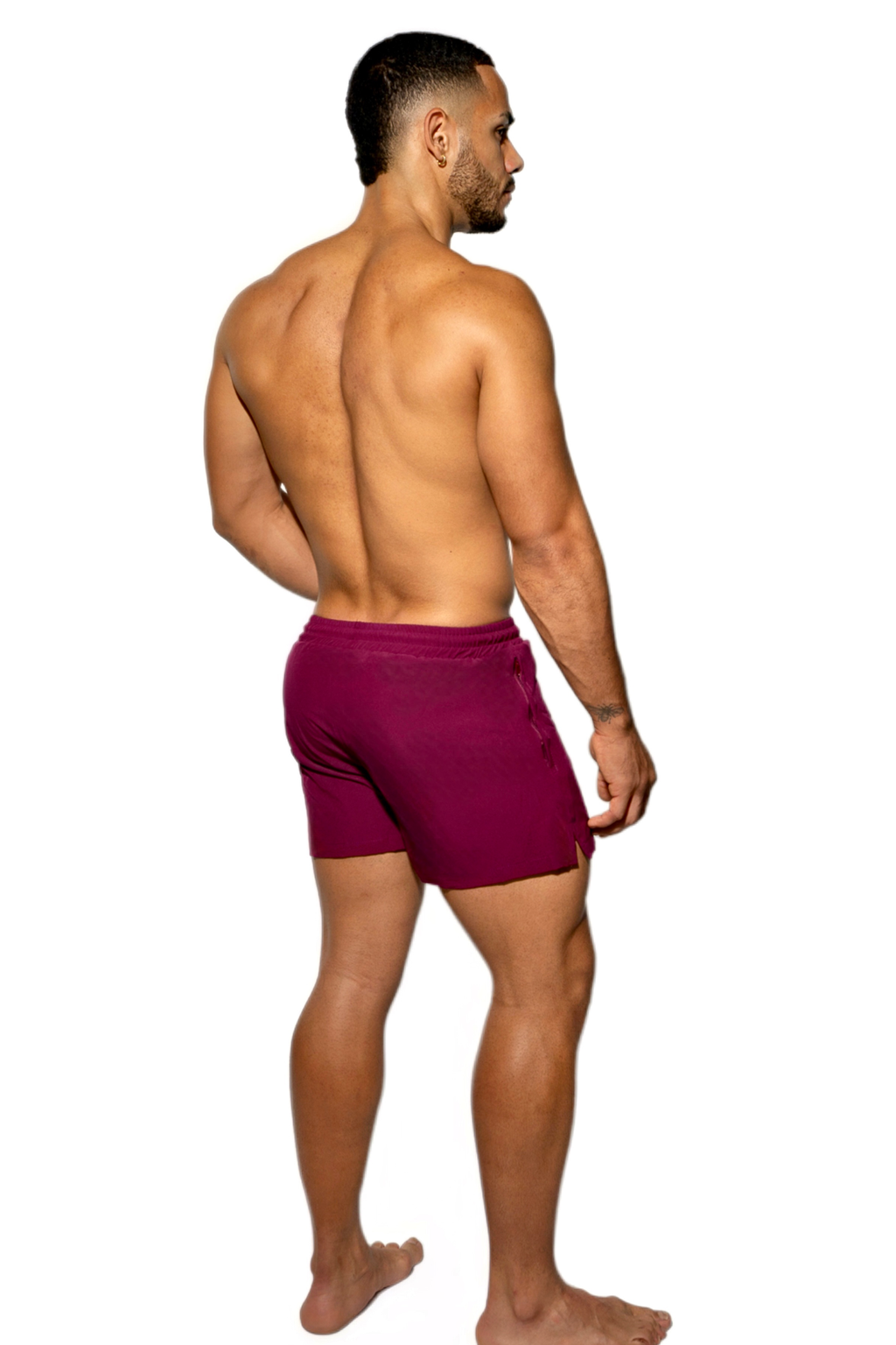 Men's Short Classic Wine
