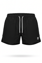 Men's Short Classic Black Silk