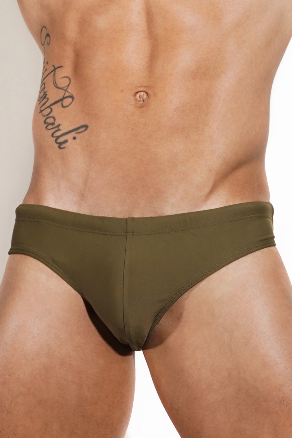 Men's Classic Swimwear - Green Olive