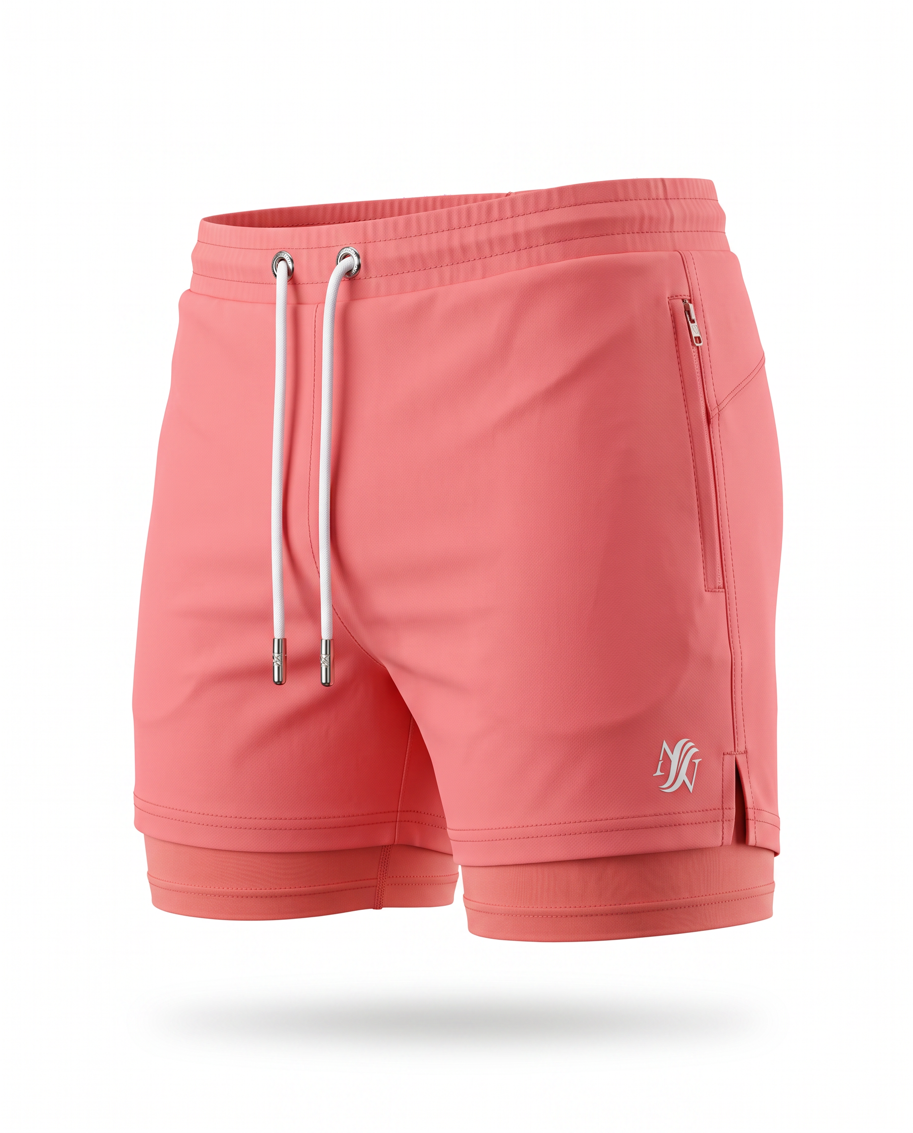 Traje de baño de lujo corto clásico para hombre - Rose